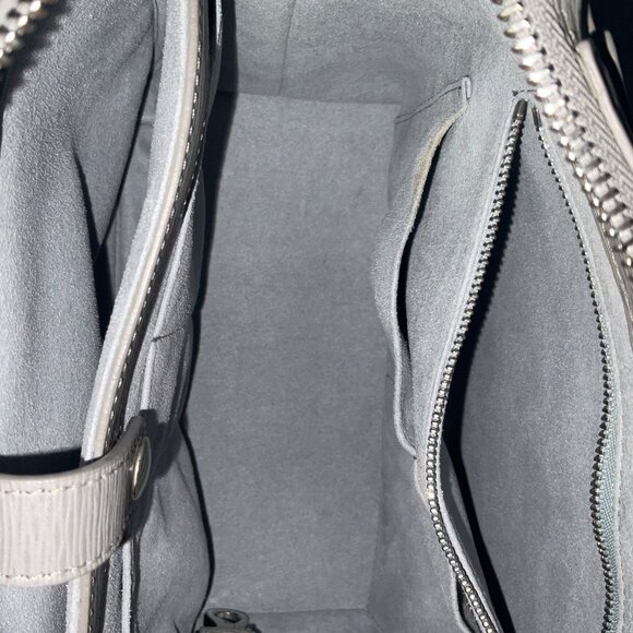 Clean Senreve MINI MAESTRA grey storm Mimosa silver hardware without dust bag - Picture 5 of 9